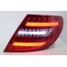 Mercedes C Class W204 07-11 Red Clear Light Bar LED Tail Lamp